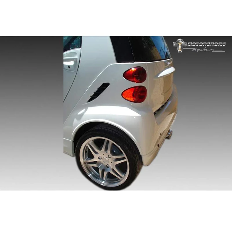 Motordrome Wheel arch extensions (rear side) compatible with MCC Smart ForTwo 4/2007- (2-pieces) (ABS) - Image 1