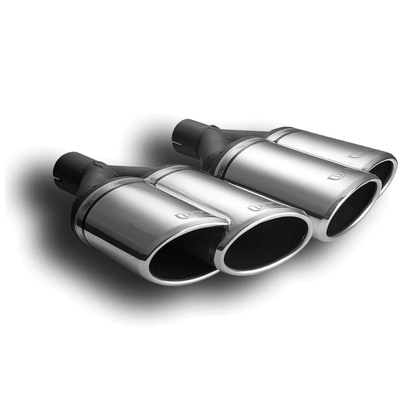 Ulter Sport Exhaust finisher (right) - Double Oval 160x65mm - Length 200mm - Installation ->50mm - Inox