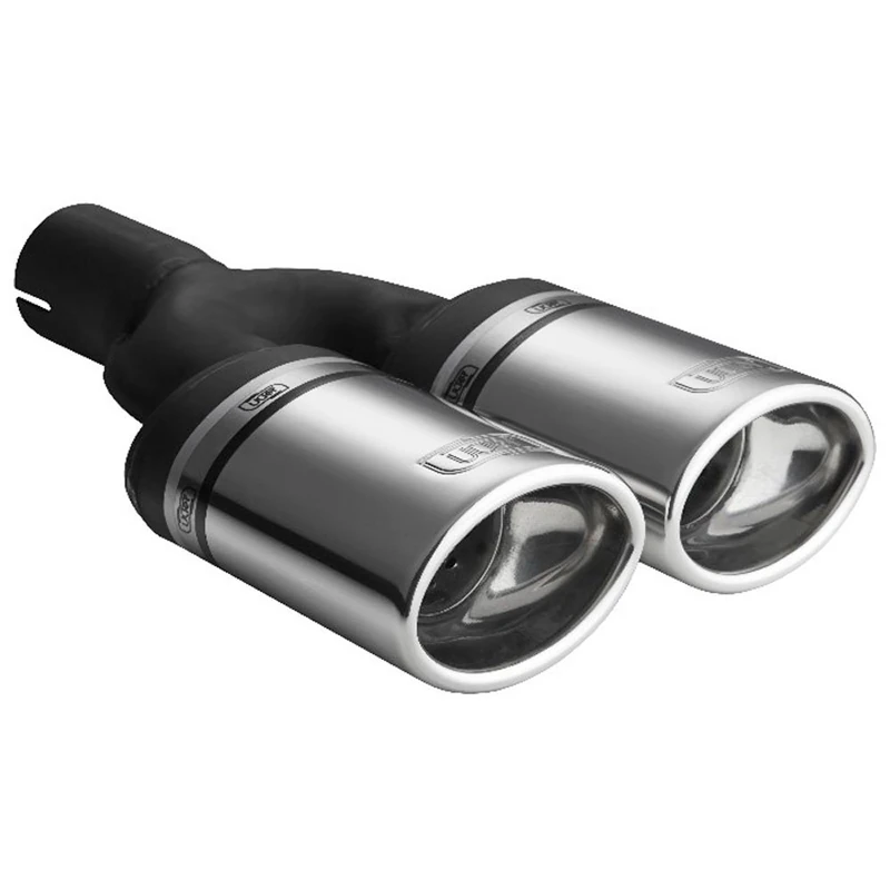 Ulter Sport Exhaust finisher - Double Oval 95x65mm - Length 160mm - Installation ->50mm - Inox