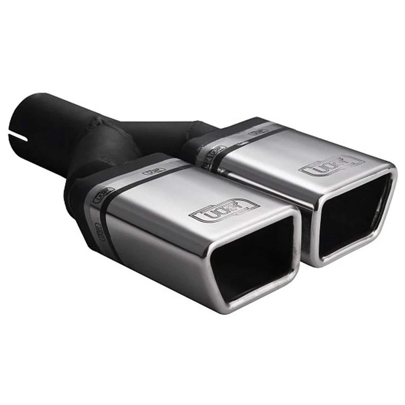 Ulter Sport Exhaust finisher - Double Rectangular 86x54mm - Length 200mm - Installation ->50mm - Inox