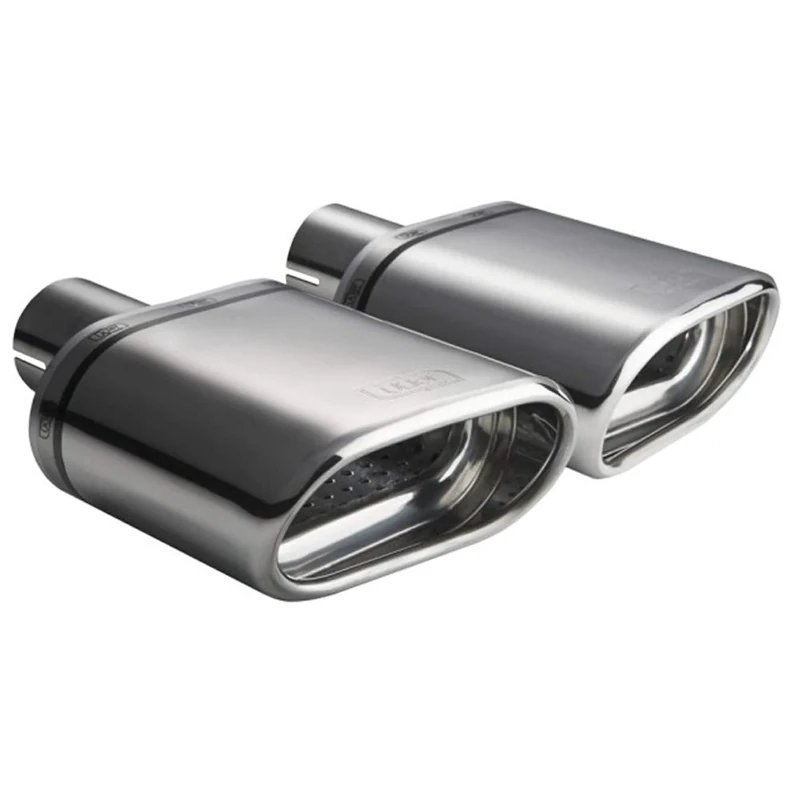Ulter Sport Exhaust finisher (right) - Oval 145x75mm - Length 140mm - Installation ->50mm - Inox