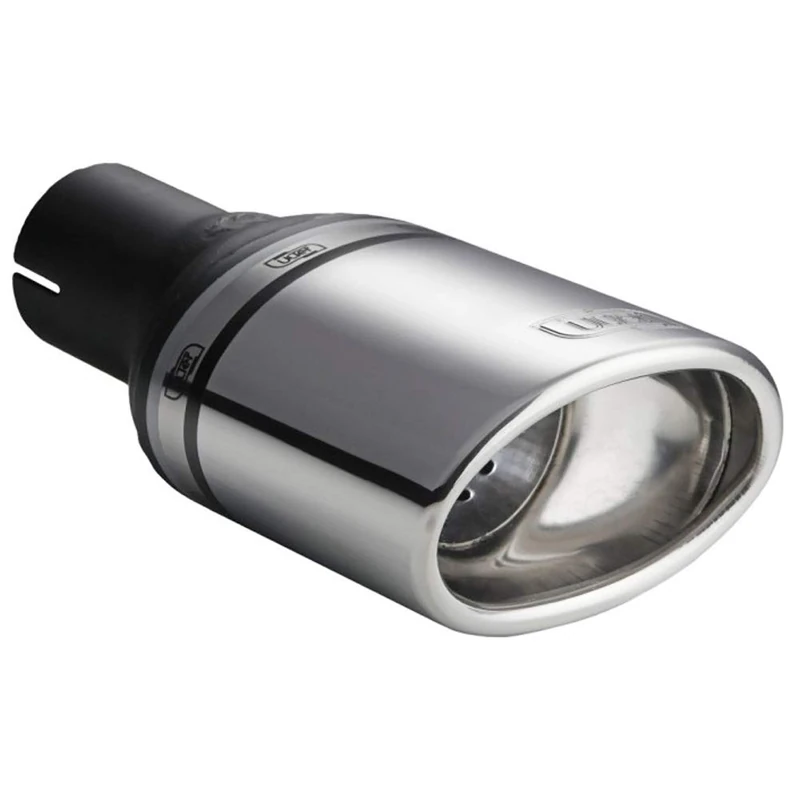 Ulter Sport Exhaust finisher - Oval 120x80mm Slanted - Length 120mm - Installation ->50mm - Inox