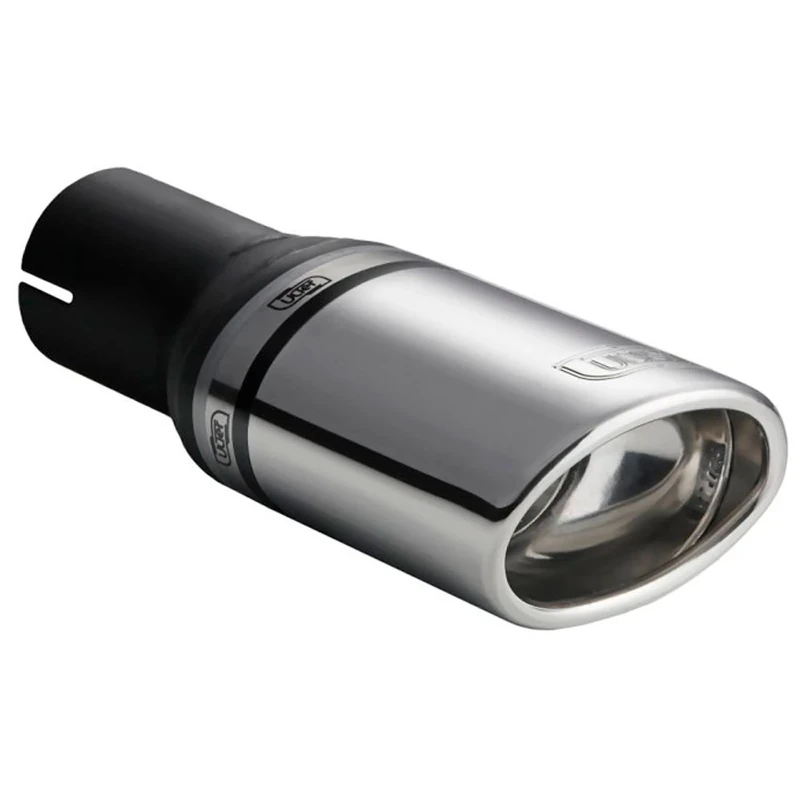 Ulter Sport Exhaust finisher - Oval 95x65mm Slanted - Length 200mm - Installation ->50mm - Inox