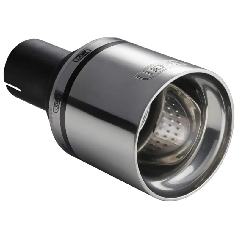 Ulter Sport Exhaust finisher - Round Race Ø100mm - Length 120mm - Installation ->50mm - Inox