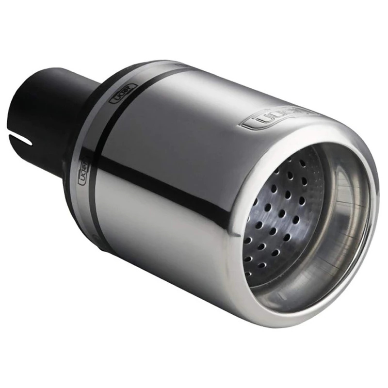 Ulter Sport Exhaust finisher - Round Ø100mm Type 2- Length 120mm - Installation ->50mm - Inox