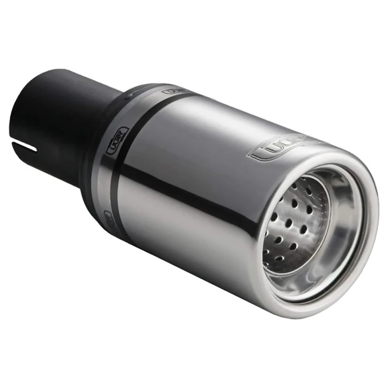 Ulter Sport Exhaust finisher - Round Ø80mm - Length 80mm - Installation ->50mm - Inox