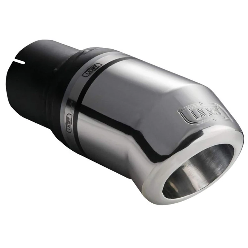 Ulter Sport Exhaust finisher - Round Ø80mm Down - Length 120mm - Installation ->50mm - Inox