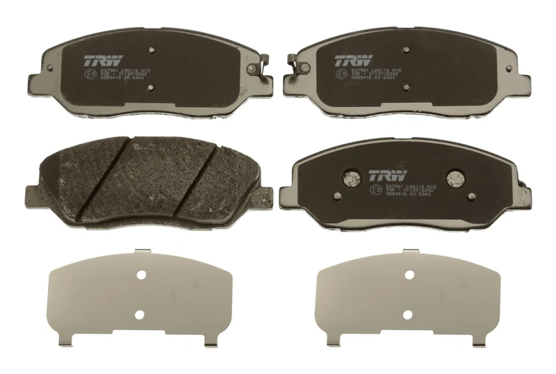 TRW GDB3418 Brake Pad Set of 4 for Hyundai Santa Fé II (CM) 2005-2015 Front Axle and Other Vehicles