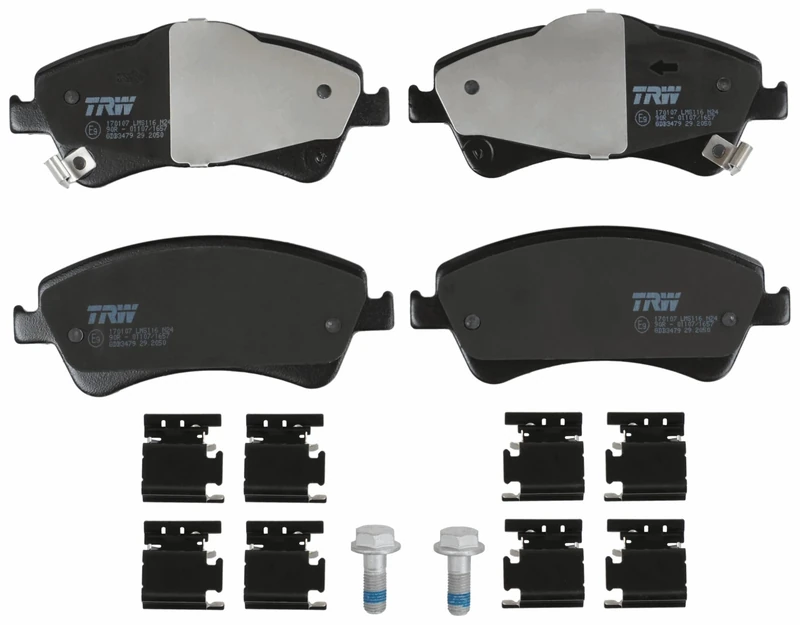 TRW GDB3479 Brake Pad Set of 4 for Toyota Auris Liftback (_E15_) 2006-2012 Front Axle and Other Vehicles