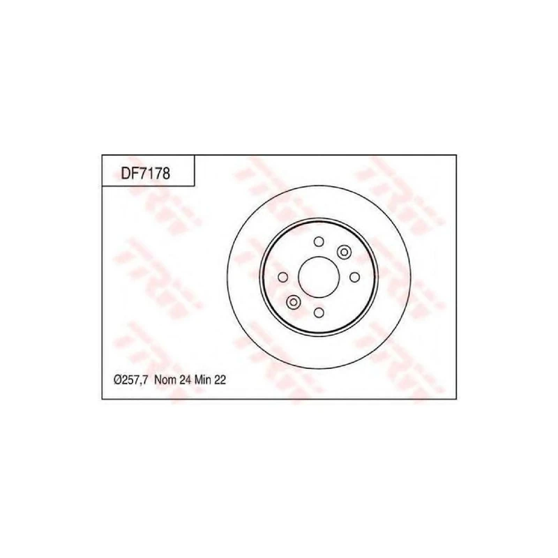 TRW Automotive AfterMarket DF7178 Brake Disc