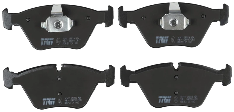 TRW GDB1531 Brake Pad Set of 4 Compatible for BMW 3 Coupe (E46) 1998-2006 Front Axle and Other Vehicles