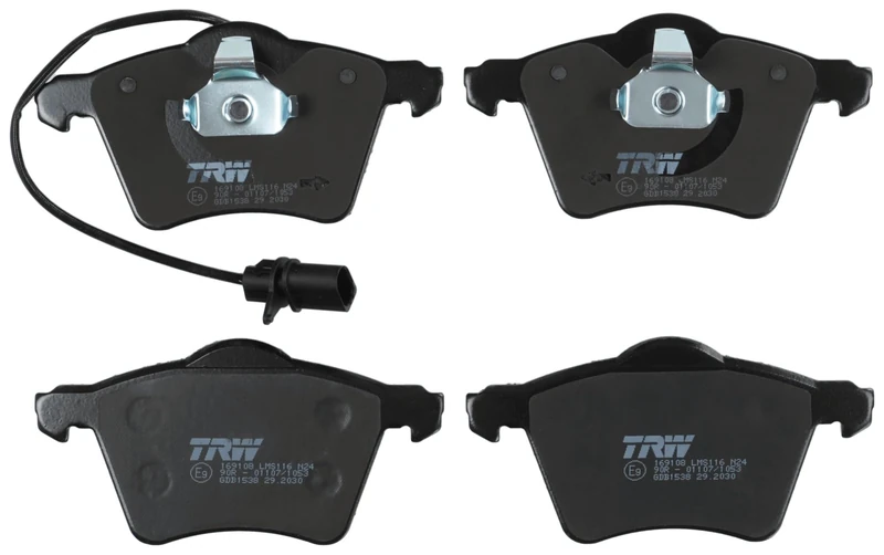 TRW GDB1538 Brake Pad Set of 4 for Ford Galaxy (WGR) 1995-2006 Front Axle and Other Vehicles