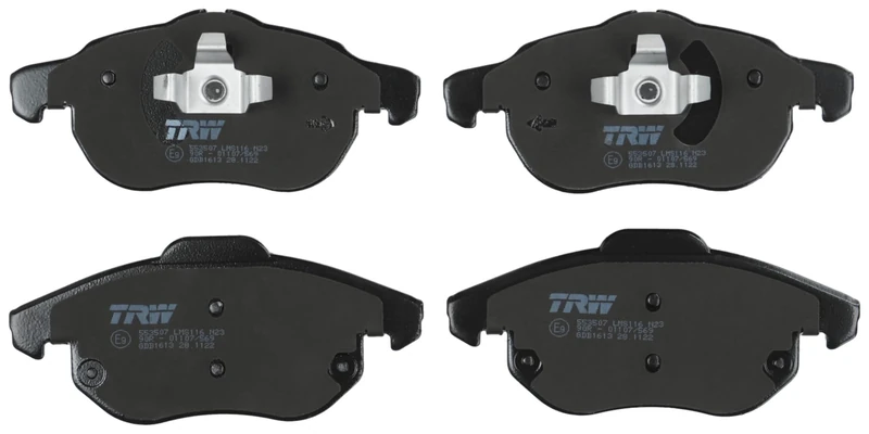 TRW GDB1613 Brake Pad Set of 4 Compatible for Vauxhall Zarifa MK II (B) (A05) 2005-2014 Front Axle and Other Vehicles