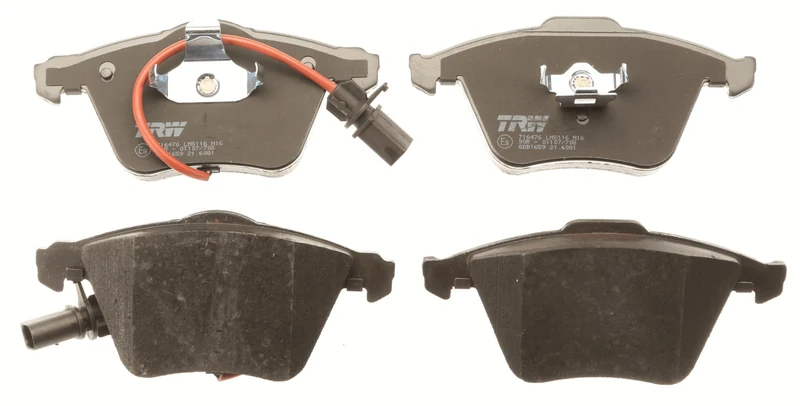 TRW GDB1659 Brake Pad Set of 4 for Audi A6 C6 Sedan (4F2) 2004-2011 Front Axle and other vehicles