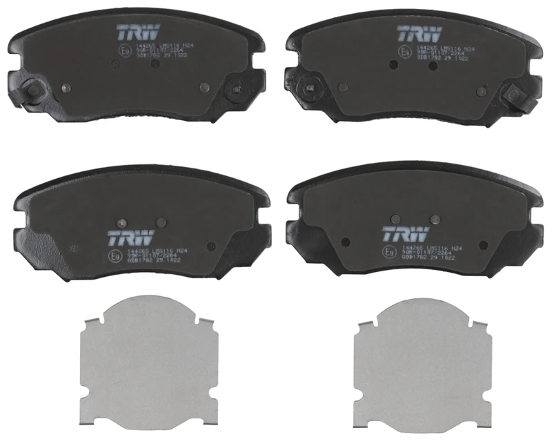 TRW GDB1782 Brake Pad Set of 4 Compatible for Vauxhall Insignia MK I (A) Hatchback (G09) 2008-2017 Front Axle and Other Vehicles