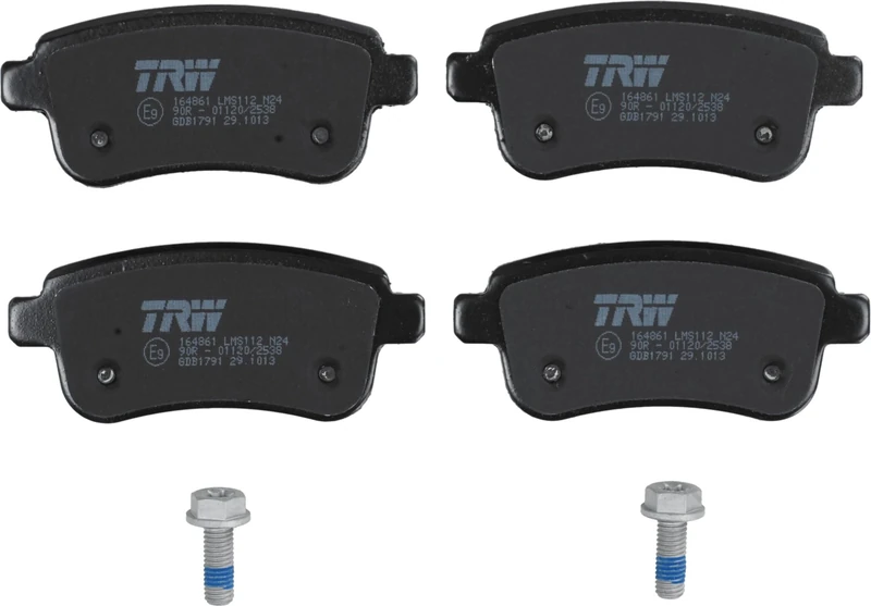 TRW GDB1791 Brake Pad Set of 4 for Renault Clio V (B7_) 2019 - Rear Axle and other vehicles