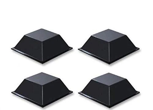 ElectromartUK 4 X SELF ADHESIVE STICK ON RUBBER FEET 21MM X 21MM X 8MM