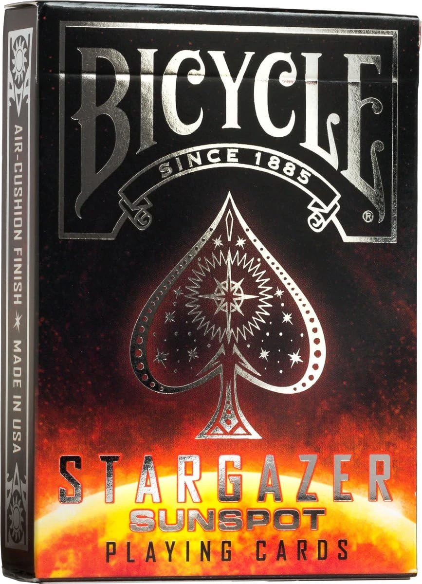 Bicycle Sunspot Stargazer Playing Cards, 1 Deck, Air Cushion Finish, Professional, Superb Handling & Durability