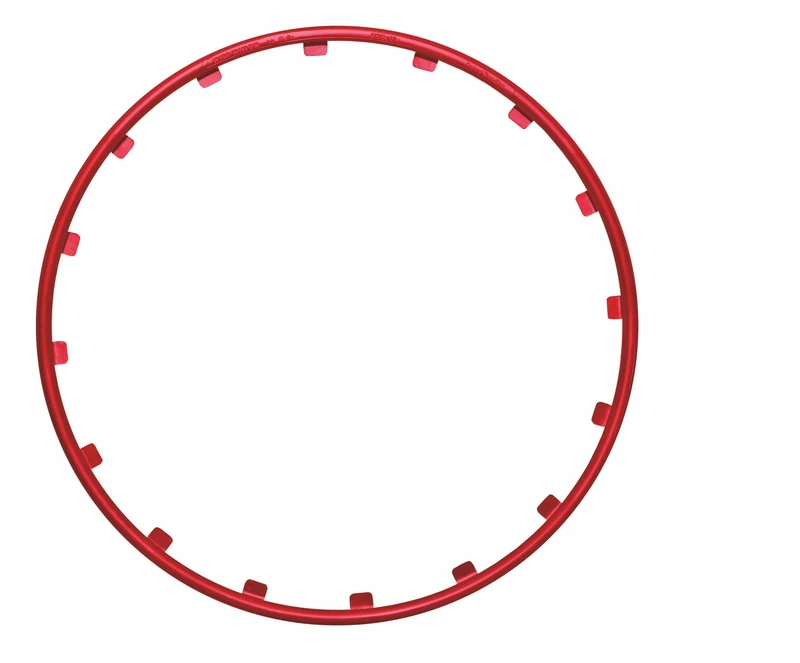 Rimgz 63192 Plastic Edge Protection 17 — Inch, Red, 4 — Set of 4
