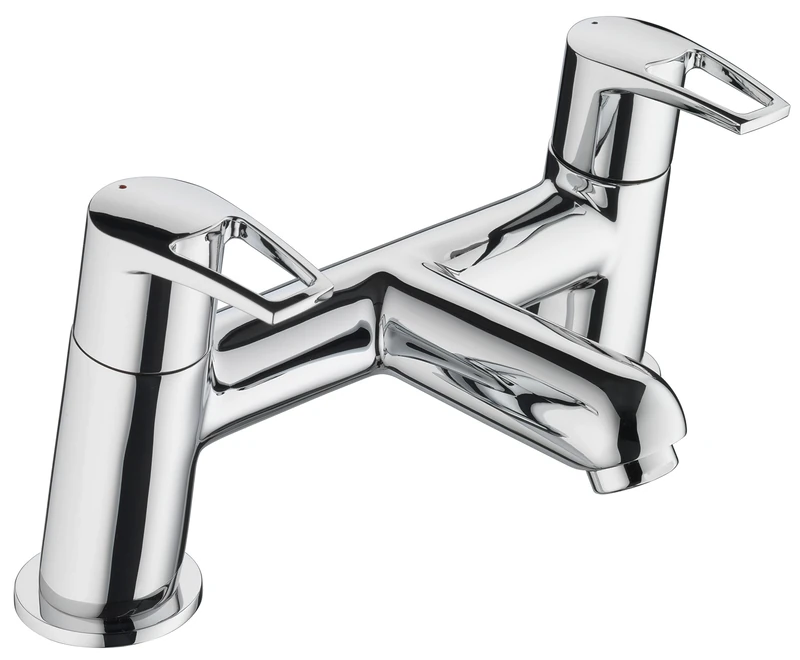 Bristan SM BF C Smile Bath Filler - Chrome Plated, Metallic