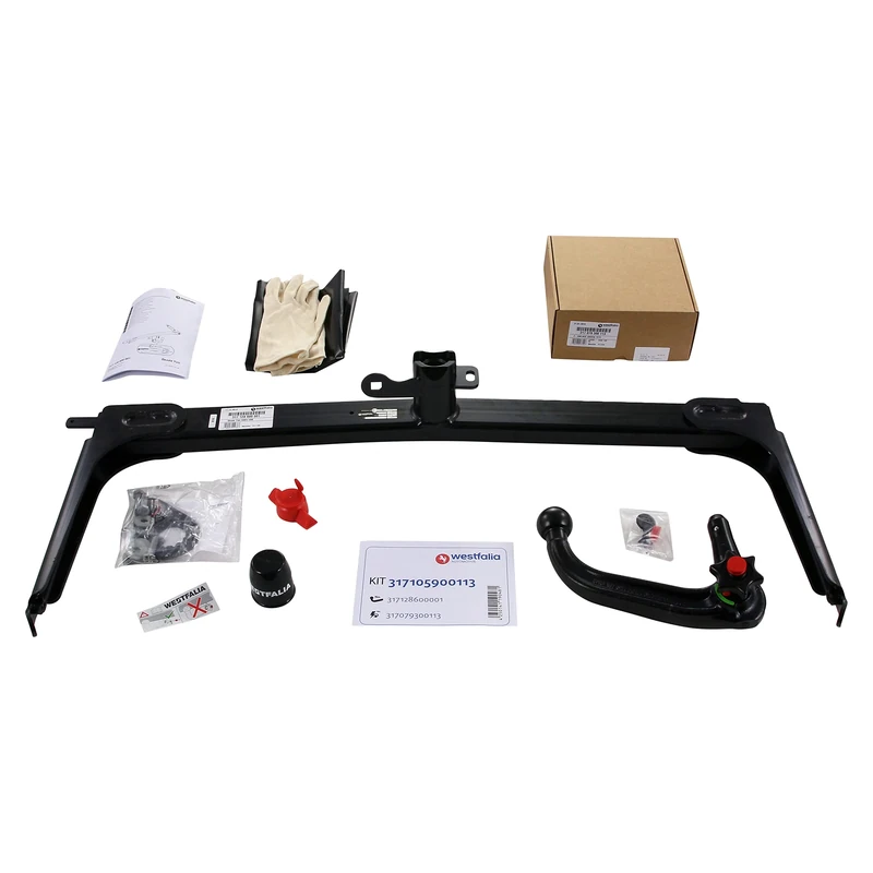 Westfalia Detachable Towbar for Skoda Yeti (08/2009-12/2017) - Includes 13-pin Vehicle-specific Wiring Kit