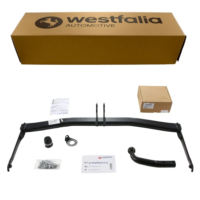 Fixed Swan Neck Towbar for VW Sharan and Seat Alhambra (from 09/2010) - Includes 13pin Vehicle Specific Wiring Kit