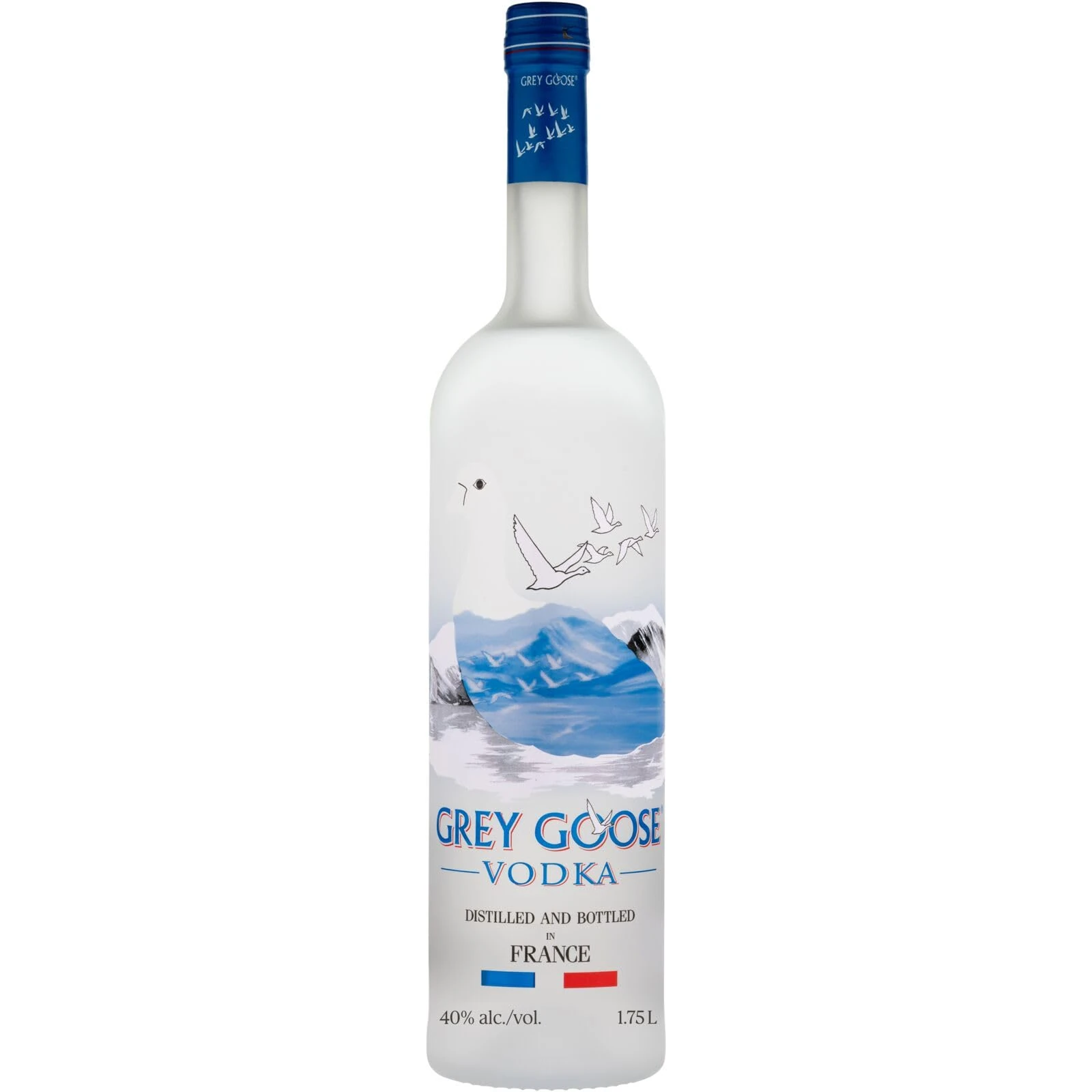 GREY GOOSE Premium French Vodka, 40% ABV, 175cl / 1.75L, Made in France using natural ingredients