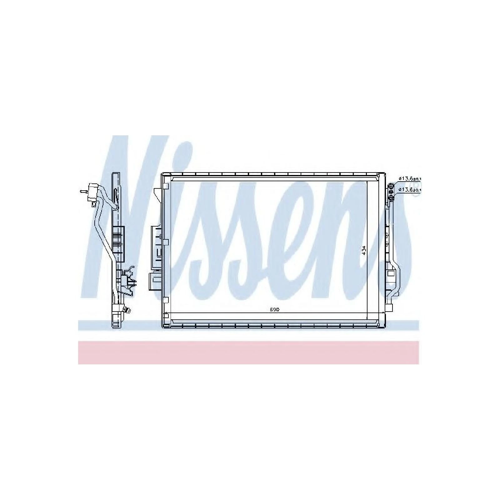 Nissens 940137 Condenser, air conditioning