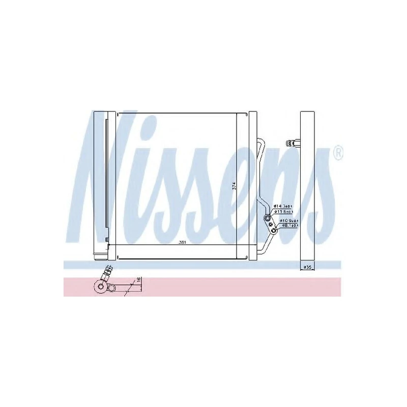 Nissens 940192 Condenser, air conditioning