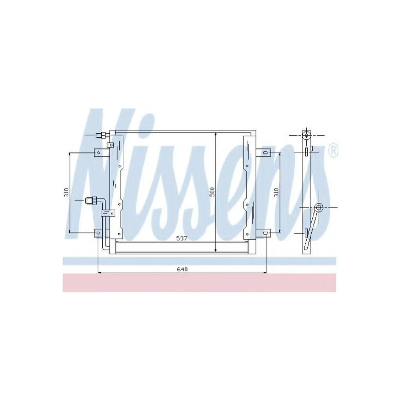 Nissens 94335 Condenser, air conditioning
