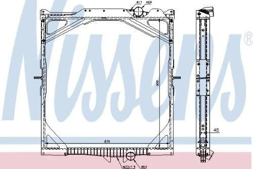 Nissens 65462A Radiator, engine cooling