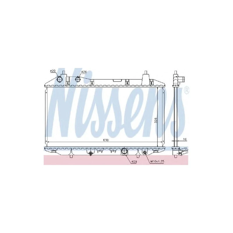 Nissens 68147 Radiator, engine cooling