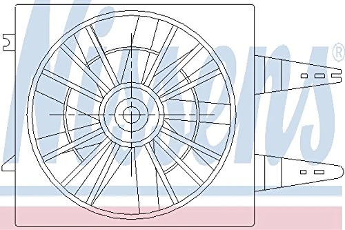 Nissens 85460 Fan, radiator