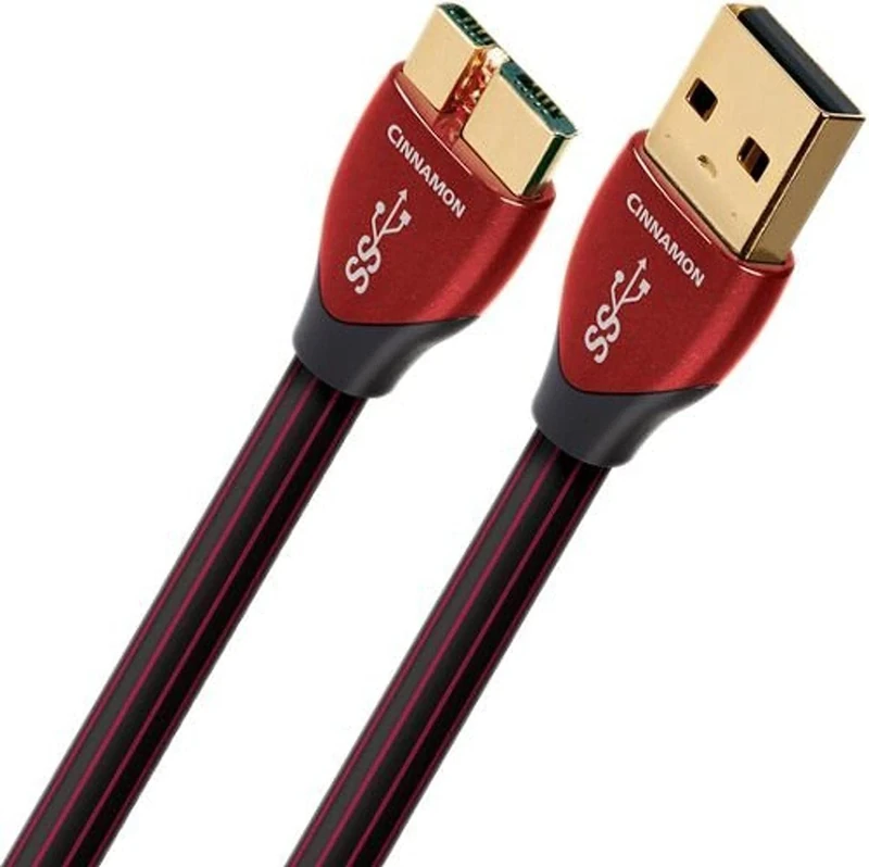 AudioQuest Forest 0.75 m Micro-USB 3.0 Cable, USB A Micro-USB B Male Adapter – Black (0.75m)
