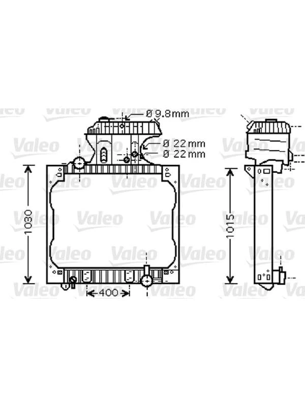 Valeo 733429 Radiator, engine cooling