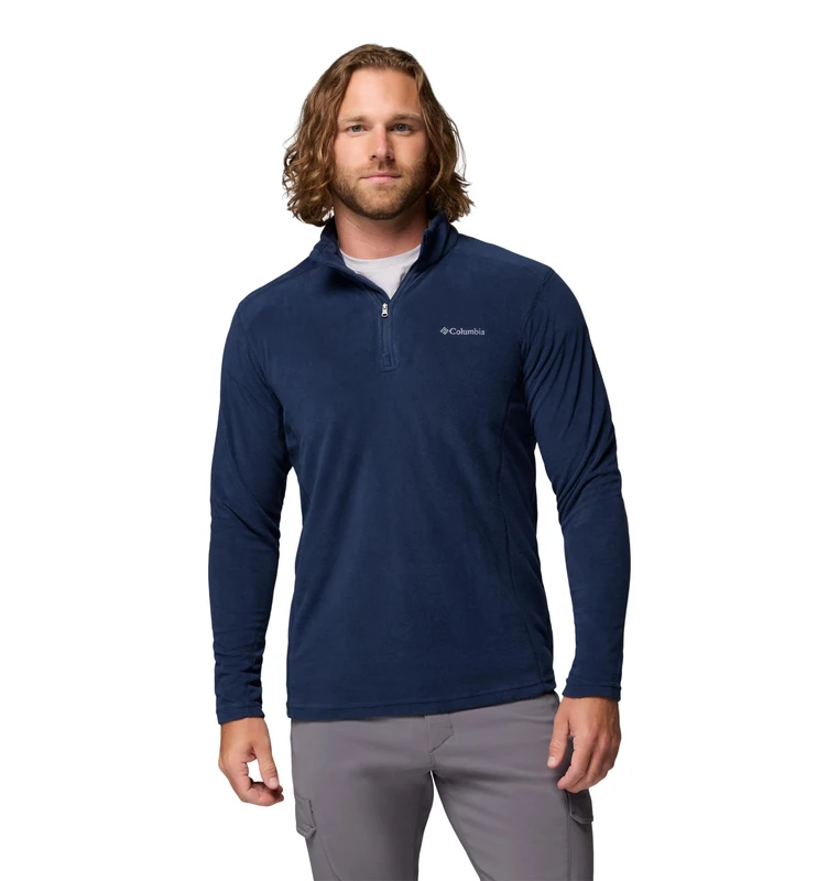 Columbia Men's Klamath Range Ii Half Zip Hiking Shirt, Collegiate Navy Solid, XXL
