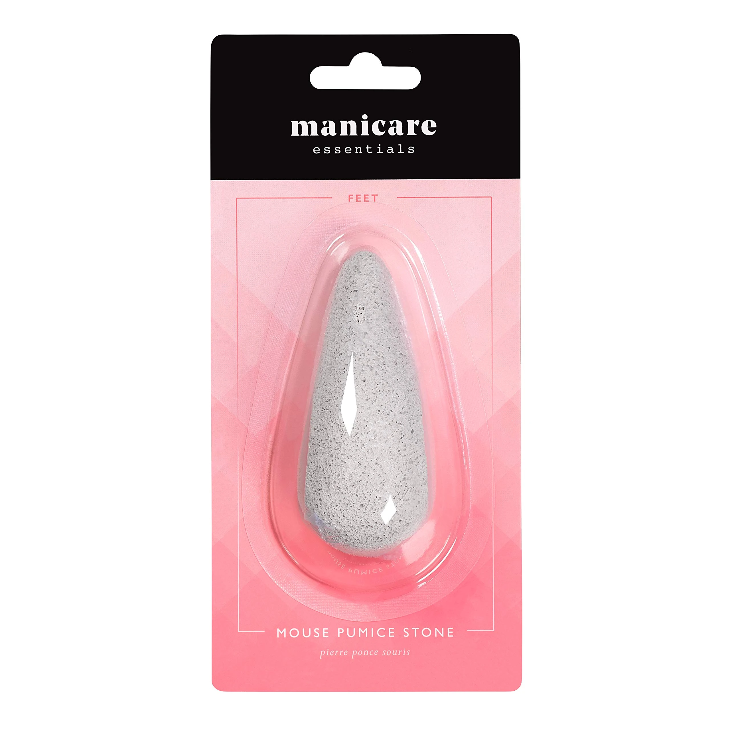 Manicare Pumice Stone For Eliminating Dry Skin, Foot File Prevents And Removes Corns Calluses, Cracked Heels, Exfoliates Hard Dead Skin, Pedicure Block, Natural Pumice, Smooths Skin, Elbows And Knees