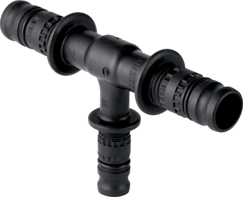 Geberit Exhaust Systems – Mepla Tee Press. Reduced 20 – 16 – 16