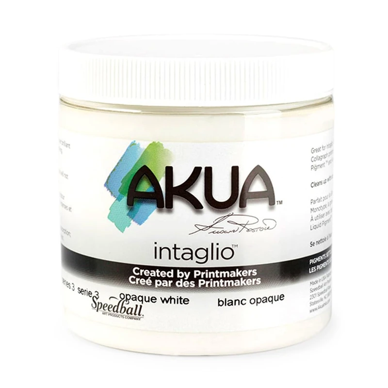 Akua Intaglio Ink, 8 oz, Opaque White