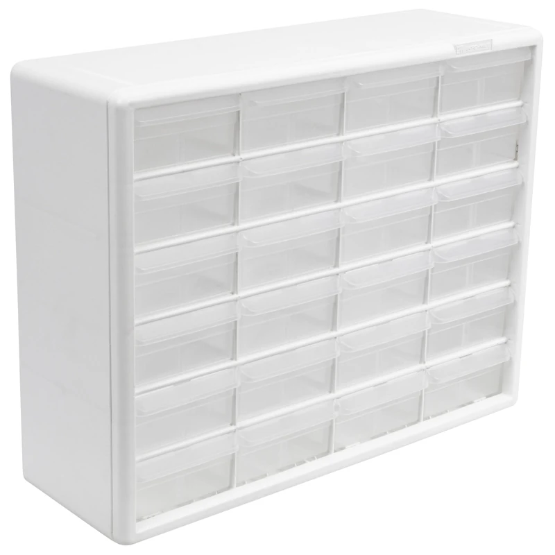 Akro-Mils 24-Drawer Plastic Storage Cabinet - 20x6x16 Inch