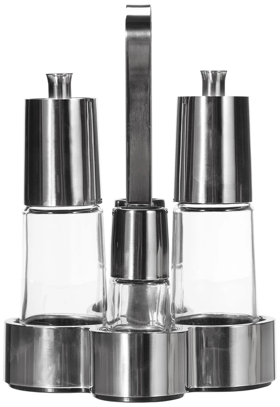 Braisogona Bella Oil and Vinegar Set, Silver, 30 x 30 x 30 cm