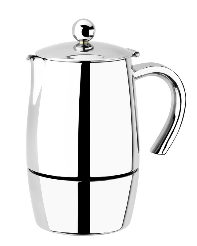 Braisogona Magna Stainless Steel 6 Cups Coffee Maker, Silver