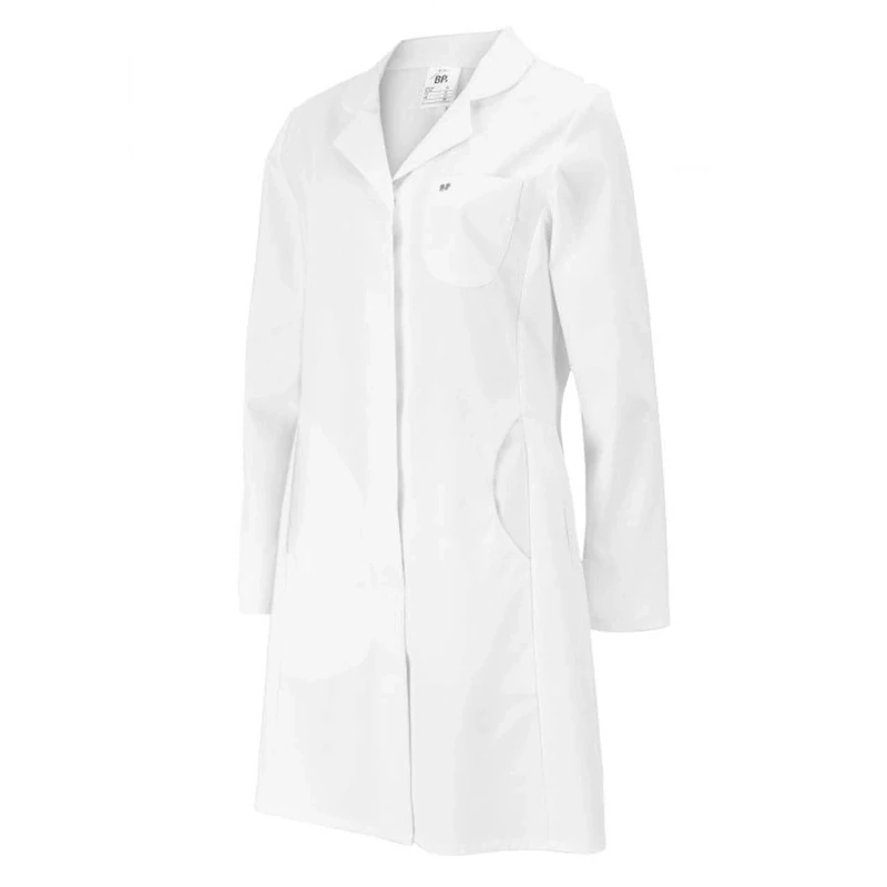 BP 4857-684-21-44, Women's coat, Long sleeve, collar with lapels 200,00 g/m², fabric blend with stretch white, 18