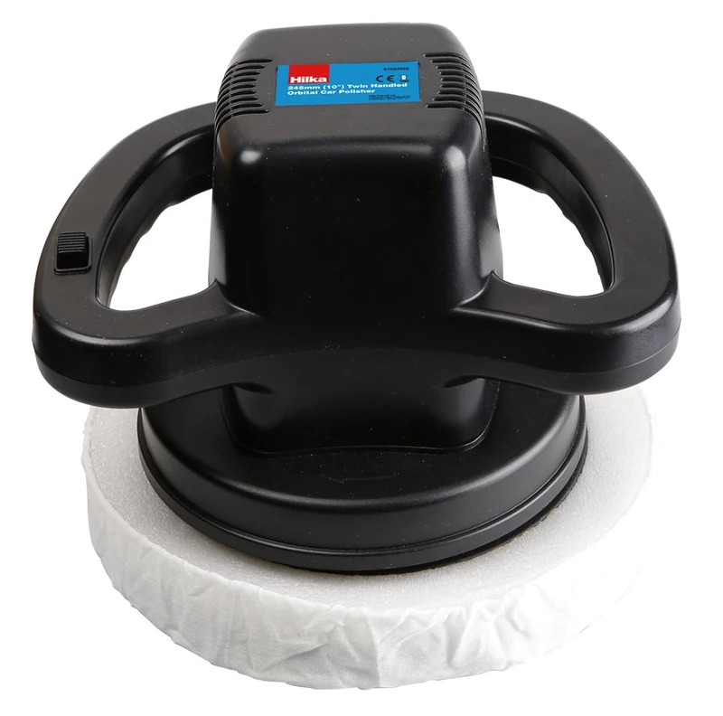 Hilka 91024002 Twin Handled Car Polisher, White|black|grey