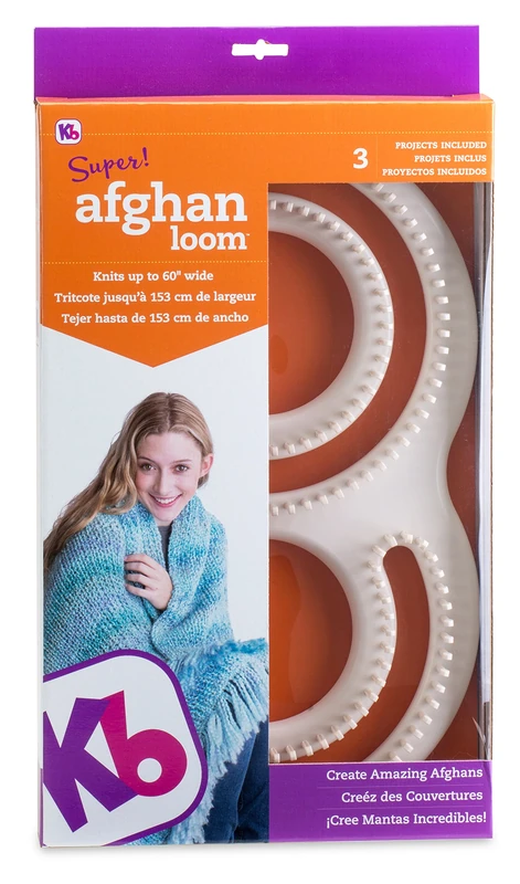Authentic Knitting Board Afghan Loom, Original Version, 11" X 19" X 2"