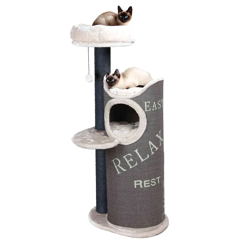 Trixie Juana Scratching Post for Cat, 134 cm Diameter, Brown/Cream