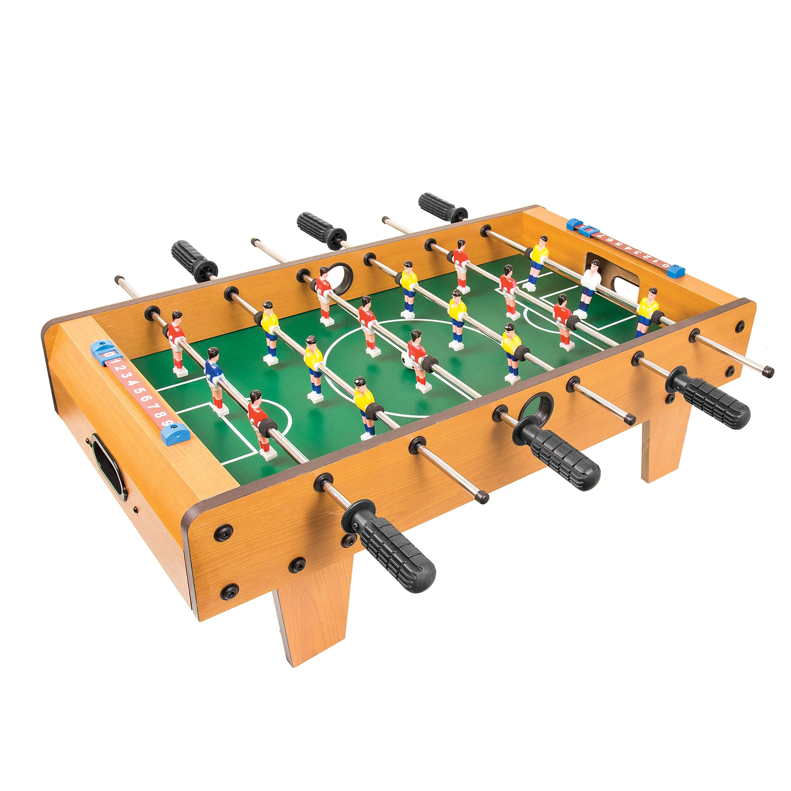 Global Gizmos 50580 Table Top Football Game/Foosball Table For Kids & Adults/Lightweight & Portable Design / 69cm x 37cm