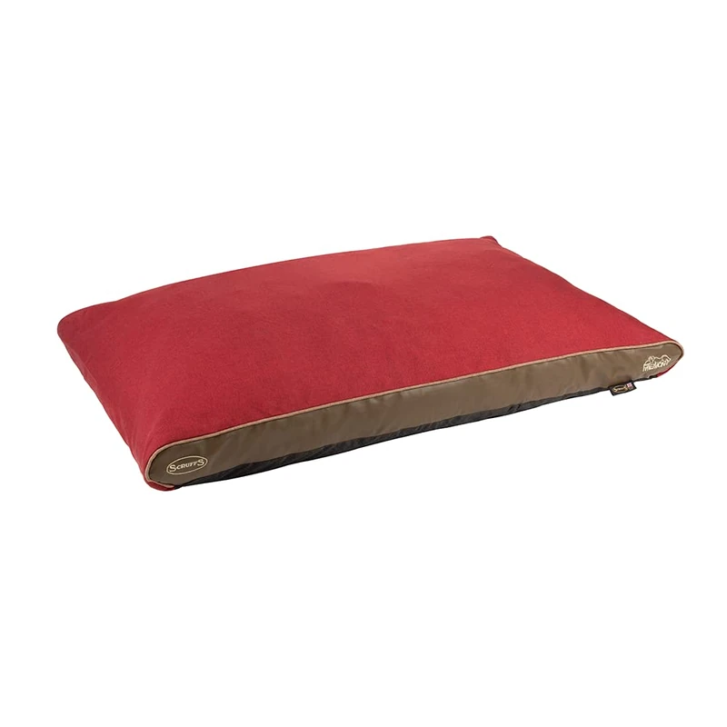 Scruffs Hilton Memory Foam Dog Bed, Large, 120 x 75 cm, Red
