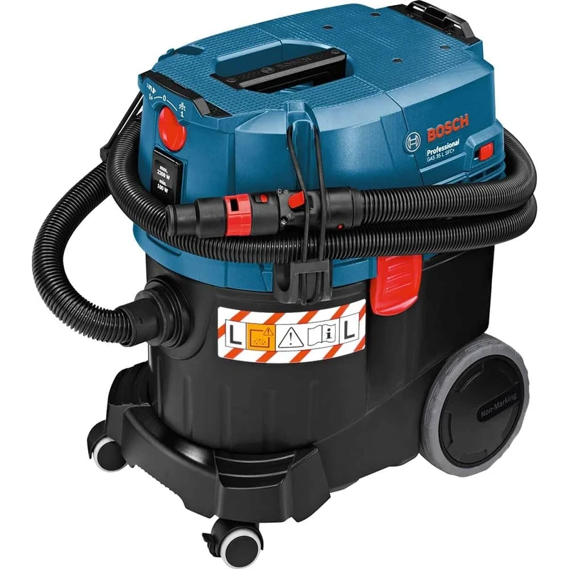 Bosch Professional Wet/Dry Dust Extractor GAS 35 L SFC (230 V, incl. 1 x Floor nozzel set, 1 x Crevice nozzle, 3 x Extraction pipe 0.35m)