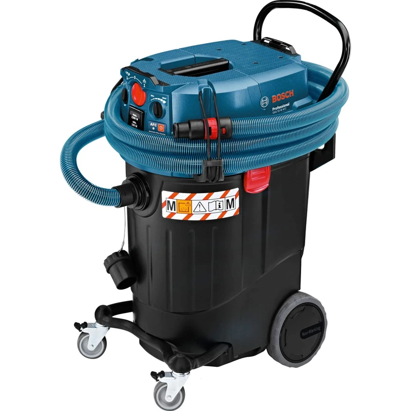 Bosch Professional Dust Extractor GAS 55 M AFC (240 V, 1,380 W suction turbine, 254 mbars, M-class, incl. 55-litre container)